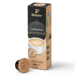 Kohvikapslid TCHIBO Caffe Crema Decaffeinato kofeiinivaba ja pehme maitsega