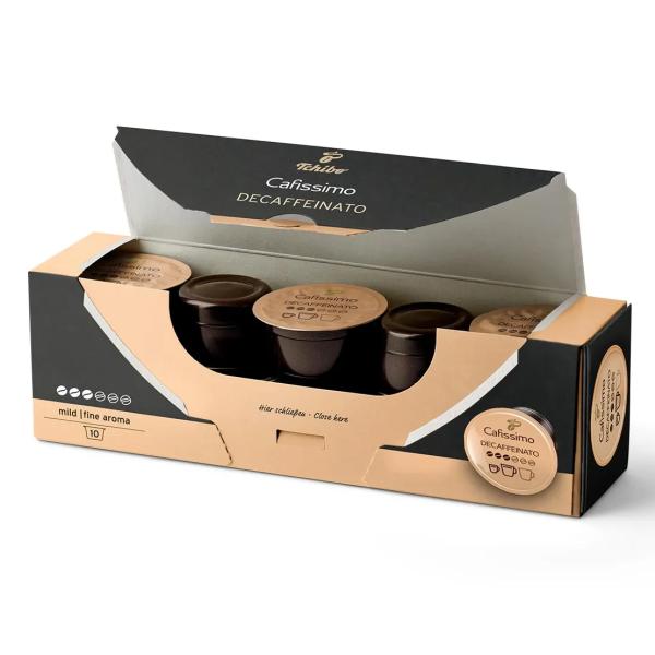 Kohvikapslid TCHIBO kofeiinivaba 2 Kohvikapslid TCHIBO Caffe Crema Decaffeinato 80tk