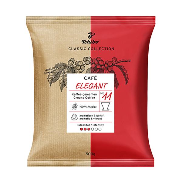 Filterkohv TCHIBO Elegant Nr 11 Filterkohv Tchibo 100% Araabika eriti aromaatse kohvi valmistamiseks