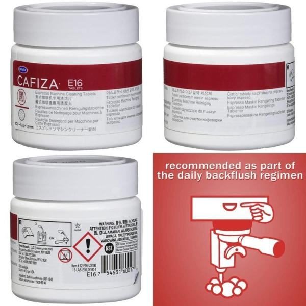 Espressomasina Puhastustabletid Espresso Machine Cleaning Tablets Urnex CAFIZA E16 Kohvimasina puhastustabletid CAFIZA E16 100 x 1.2g