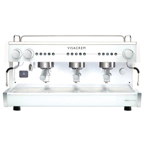 Espressomasin VISACREM Vetro White 2GR