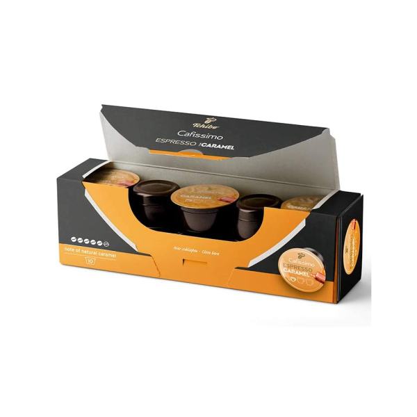 Kohvikapslid Cafissimo Espresso Caramel 10tk - Päikesekohv OÜ Kohvikapslid Tchibo Espresso Caramel 80tk