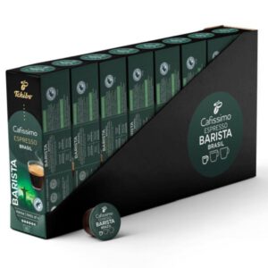 Kohvikapslid Tchibo Cafissimo Barista Espresso Brasil kergelt mõrkja ja pähklise järelmaitsega