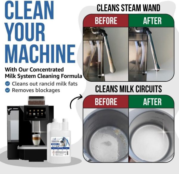 Piimavahustaja pesuaine Caffenu Universal Milk System Cleaner 1.0L